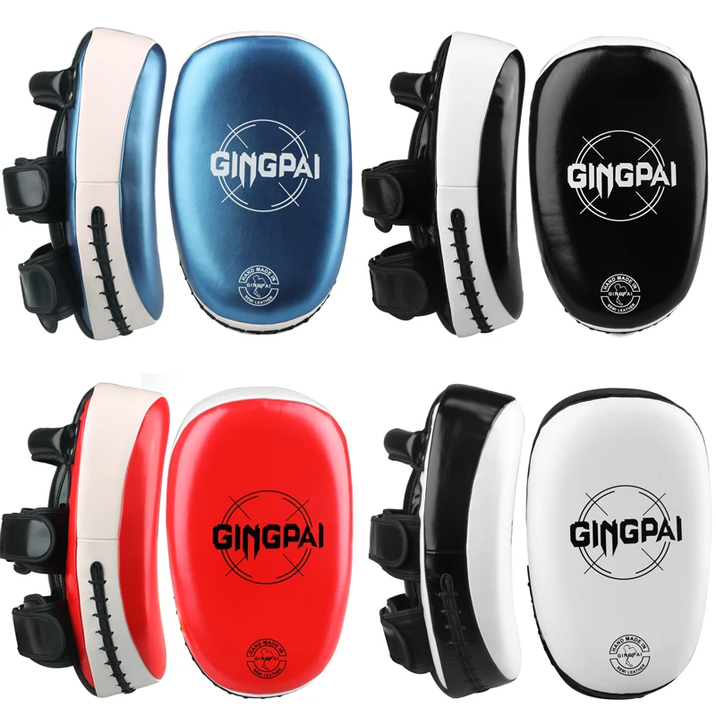 1Pcs כרית בעיטת טאקוונדו PU אגרוף תאילנדי MMA קראטה בעיטת רפידות קיקבוקסינג הדרכה רפידות אומנויות לחימה חבטות רפידות עור סטרייק