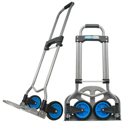 71CM-95CM 60KG Multifunctional telescopic folding portable trolley trolley, single shopping cart, small freight trailer