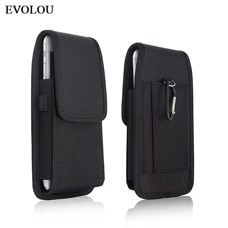 Universal Phone Pouch Oxford Cloth Holster for Samsung S30 S20 S10 S9 S8 S7 S6 Note 20 Ultra 10 9 Flip Cover Belt Clip Waist Bag