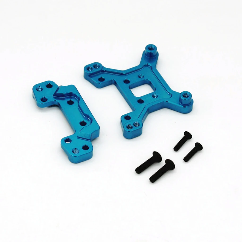 2pcs 1:12 Aluminum Alloy Front and Rear Shock Towers Bracket for Wltoys 124016 124018 Crawler Car DIY Accs