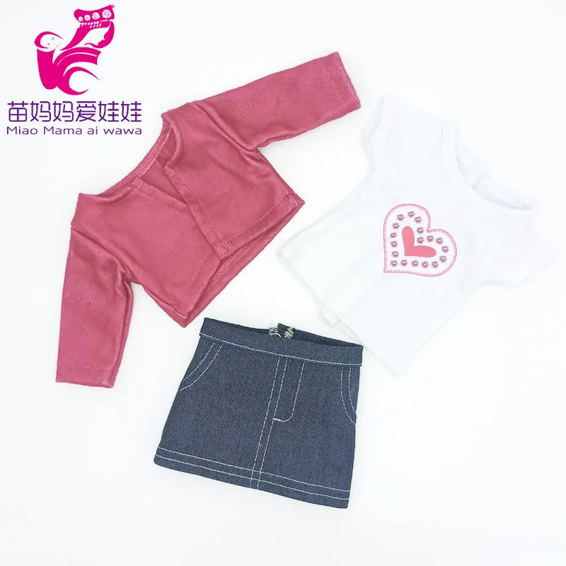 Fit 38 Cm Nenuco Doll Clothes Blue Coat Shirt Pants Ropa Y Su Hermanita Reborn Baby Doll Costumes Kids Gifts