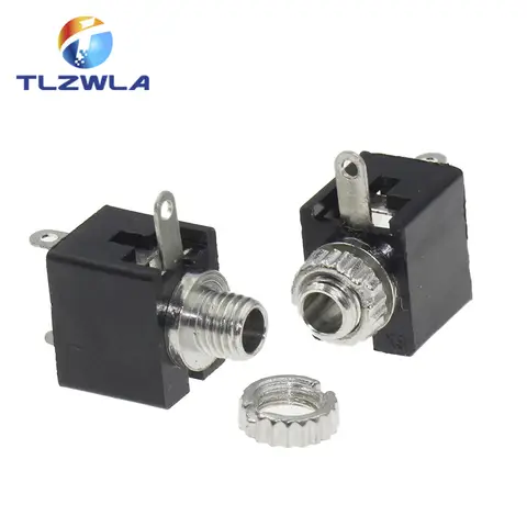 10 PZ PJ-201M Jack per cuffie da 2,5 mm Jack audio 2.5 Presa audio mono PJ201 3 piedi