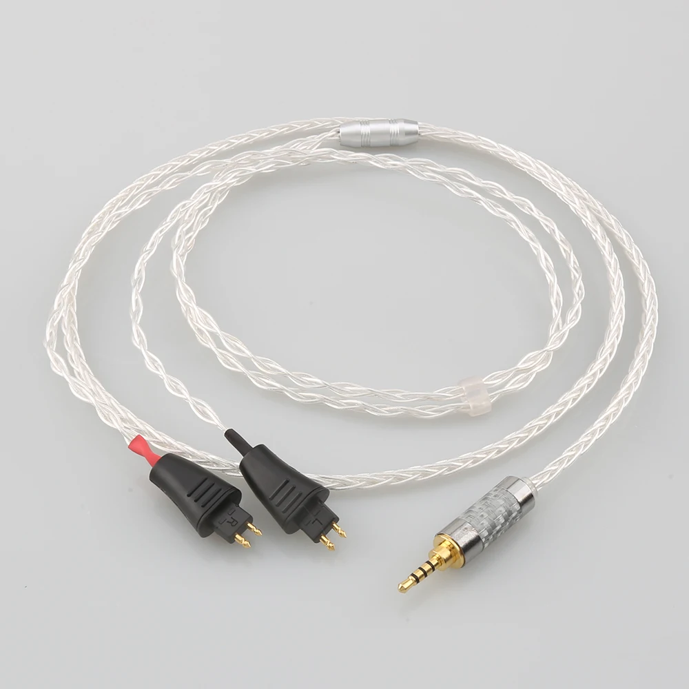 

2.5mm 4.4mm XLR 3.5mm 8 Core Silver Plated OCC Earphone Upgrade Cable For FOSTEX TH900 MKII MK2 TH-909 TR-X00 TH-600 Headset