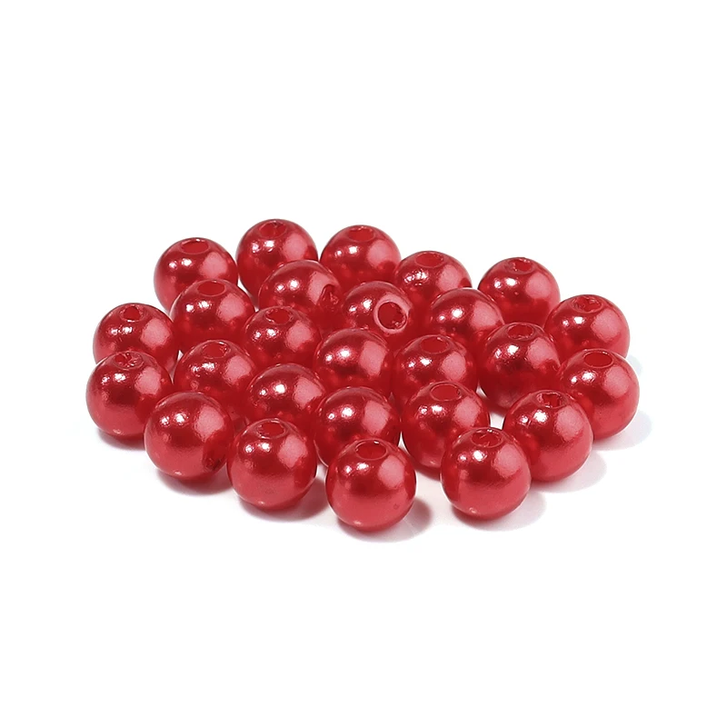 50-1000 teile/los Runde ABS Imitation Perle Perlen Lose Perlen Kunststoff Acryl Spacer Perlen Für Schmuck Machen Diy Armband halskette