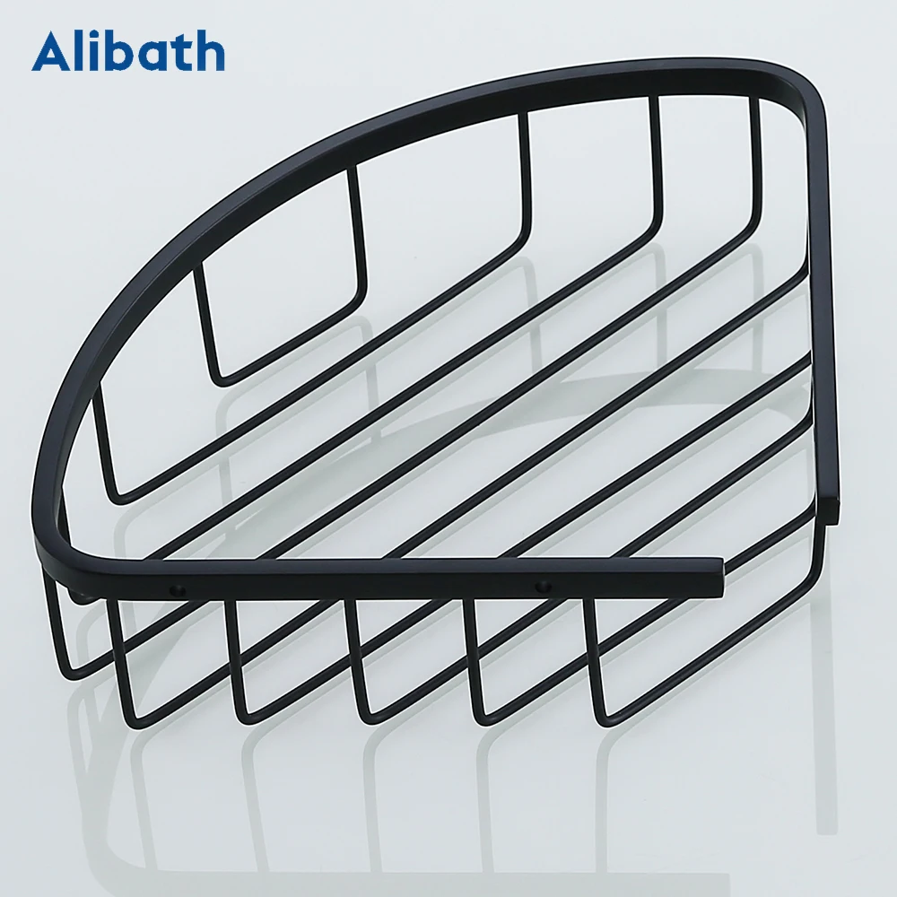 Bathroom Shelf Black Stainless Steel Wall-Mounted  Shampoo Shelf Cosmetic Shelves Kitchen Nets Shelf Storage Rack Organizer Rack