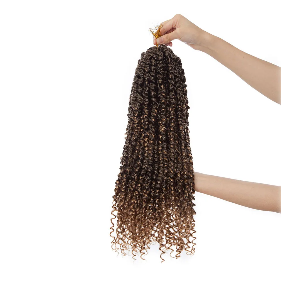 Meu-senhora sintético encaracolado crochê trança longo macio para mulher africana festa uso diário beleza afro paixão torção extensões de cabelo