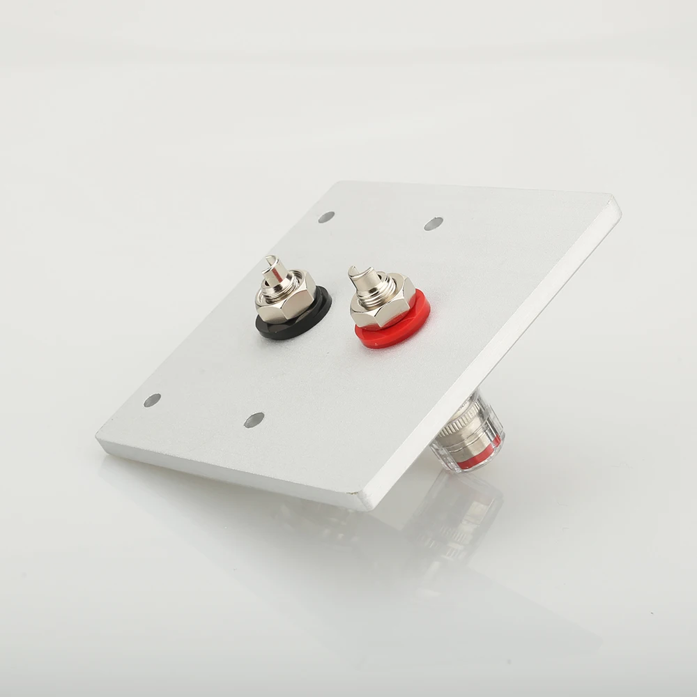 

Hi-End Home theater Rhodium Plated Wall binding post hifi Audio Terminal Panel socket audiophile binding post Faceplate