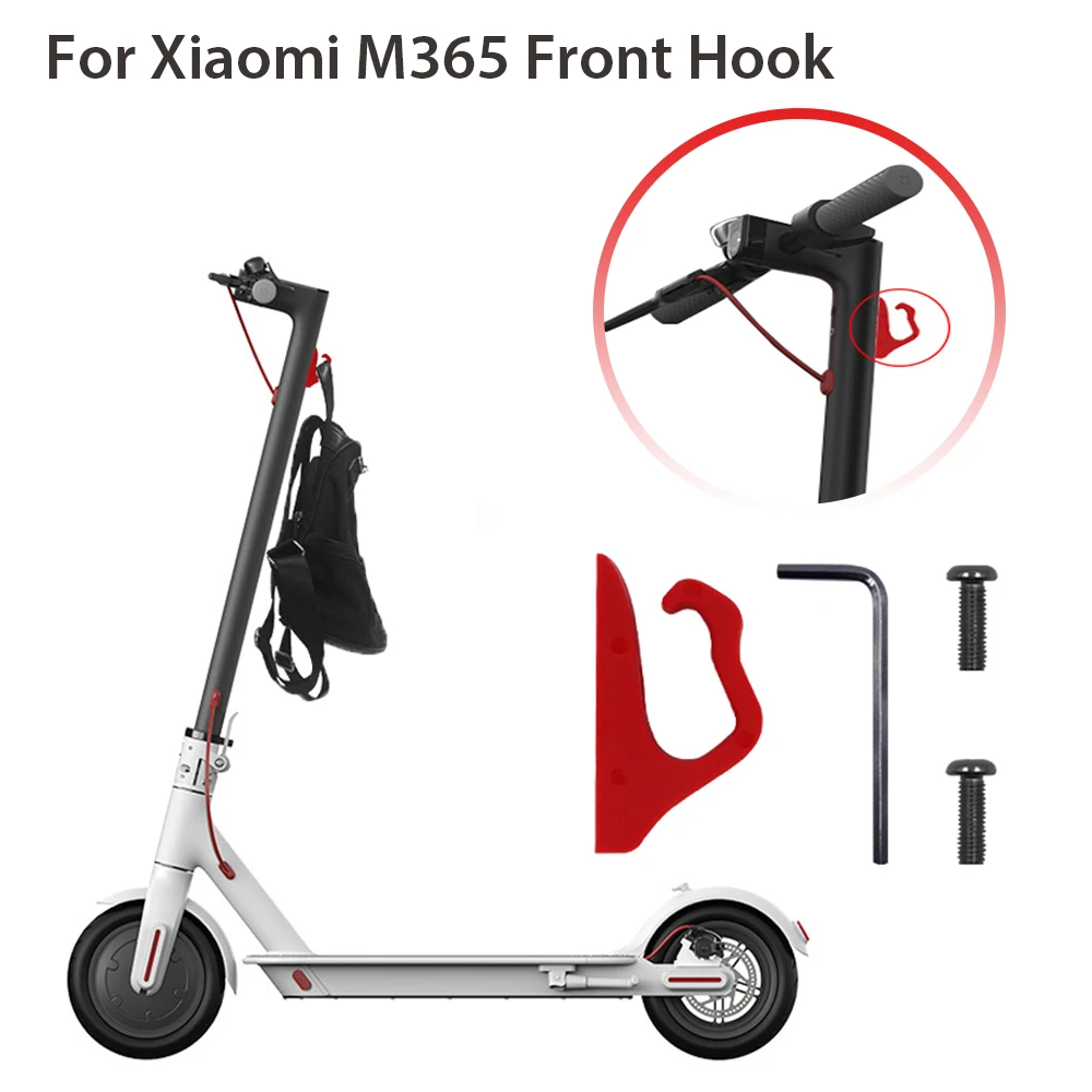 Portable Hanger Hook Black/Red Accessorie Front Hook For Xiaomi Mijia M365/M187/Pro/Pro2 Scooters With Screws Storage Tools