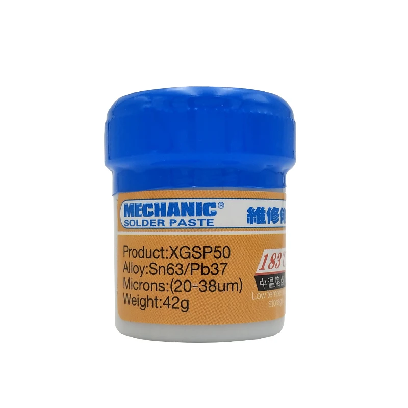 MECHANIC XGSP50 Solder Paste 42g SN63 Pb37 Solder Soldering Flux For SMD BGA SMT Stencil Welding Rework Station