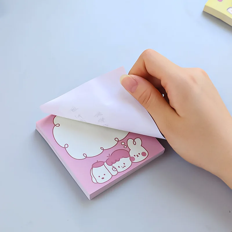 50 Sheets Cute Bear Rabbit Memo Pad Girl Journal Decoration Sticky Notes DIY Scrapbooking Album Note Paper Notebook Stationery