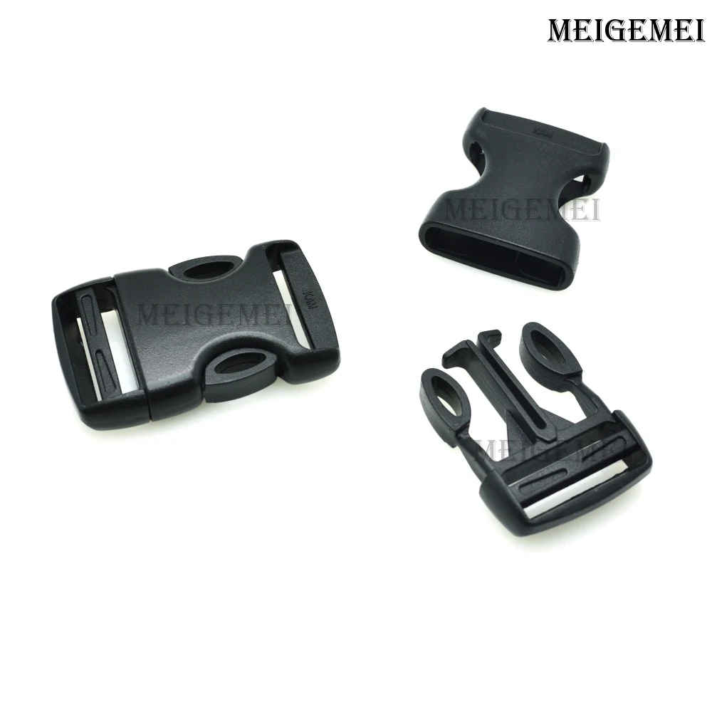 20mm 25mm 32mm 38mm 50mm Plastic Buckle black Arched&Inner Detach Buckle For Backpack Straps Outdoor sports backpack