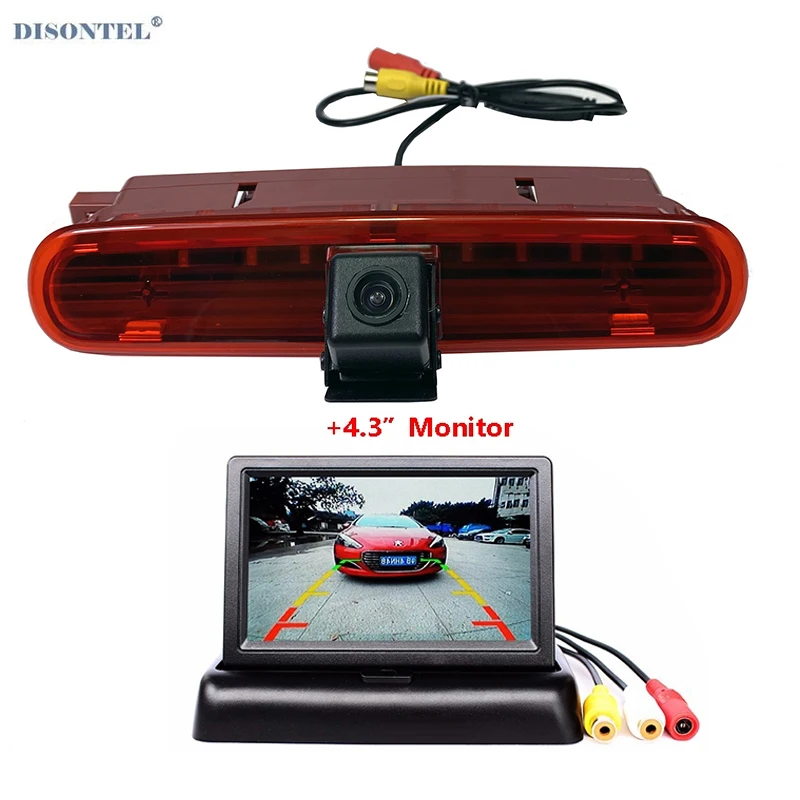 

Night Vision HD Car Rear View Brake Light Camera for OPEL Combo 2001-2018,For Fiat Doblo 2010-2018 With 4.3" LCD Monitor