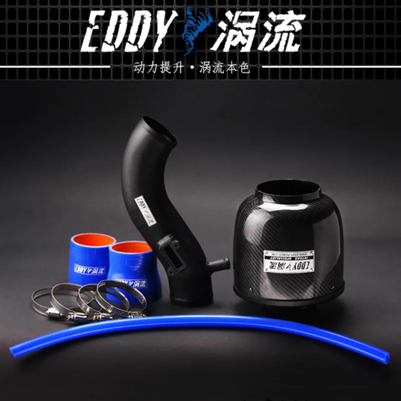 EDDY Intake System Air Intake Pipe & Carbon Fiber Air Filter for Nissan Qashqai 1.6 / 2.0 2008-2019 Car Engine Parts Accessories