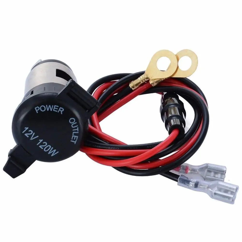 12V Car Motorcycle Waterproof Female Cigarettes Lighter Socket Power Plug Outlet Motorcycles Equipments