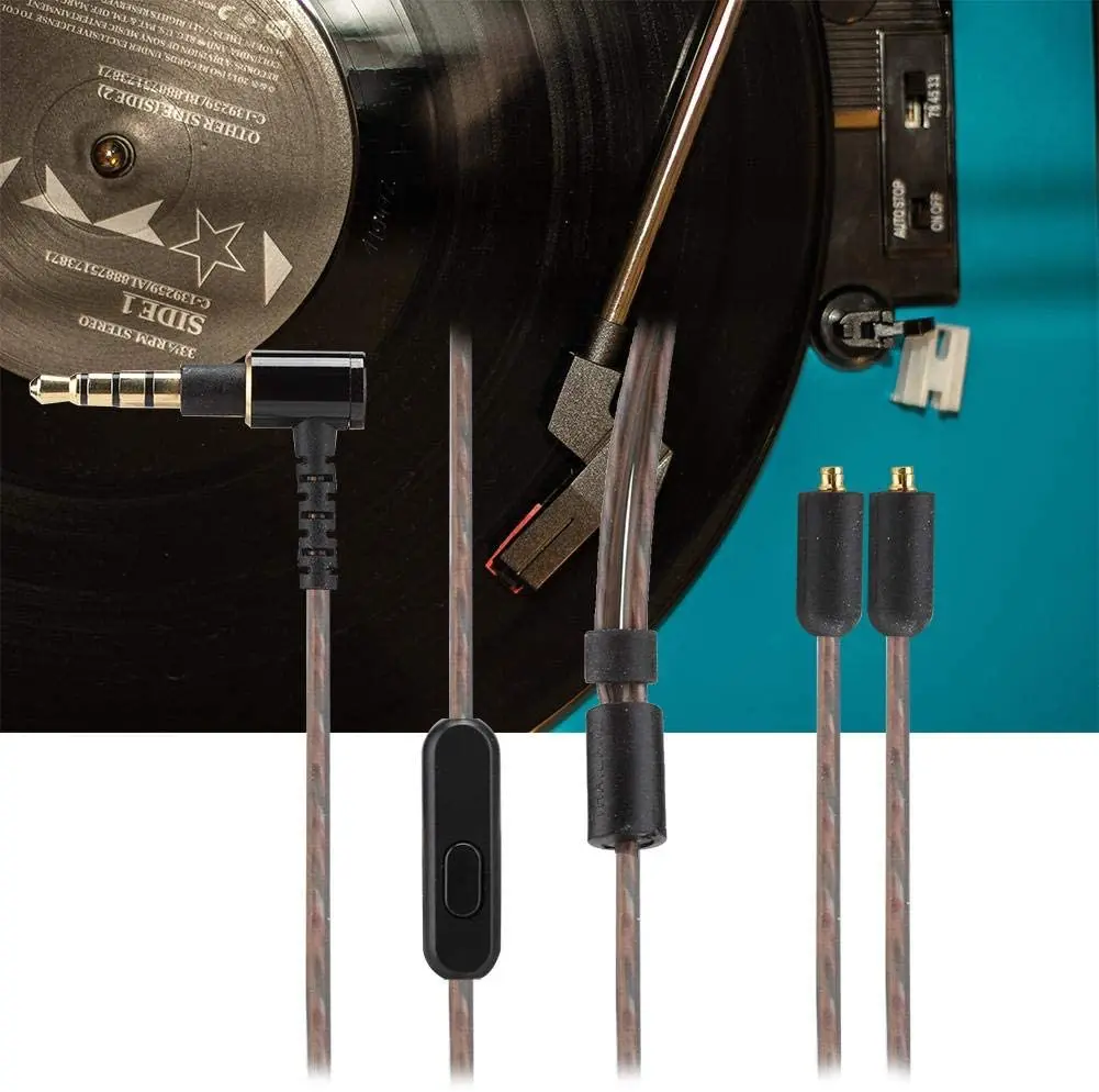 3.5mm Audio Cable,TPE 3.5mm Plug Audio Cable Replacement with Mic for Sony XBA-Z5 XBA-H3 H2 XBA-A3 A2 XBA-N3AP XBA-N1AP