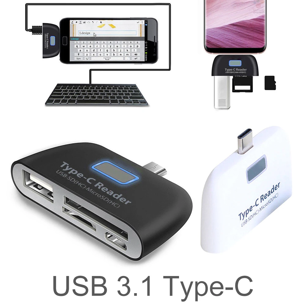 

Кардридер для SD-карт, USB C, USB 3,1, OTG