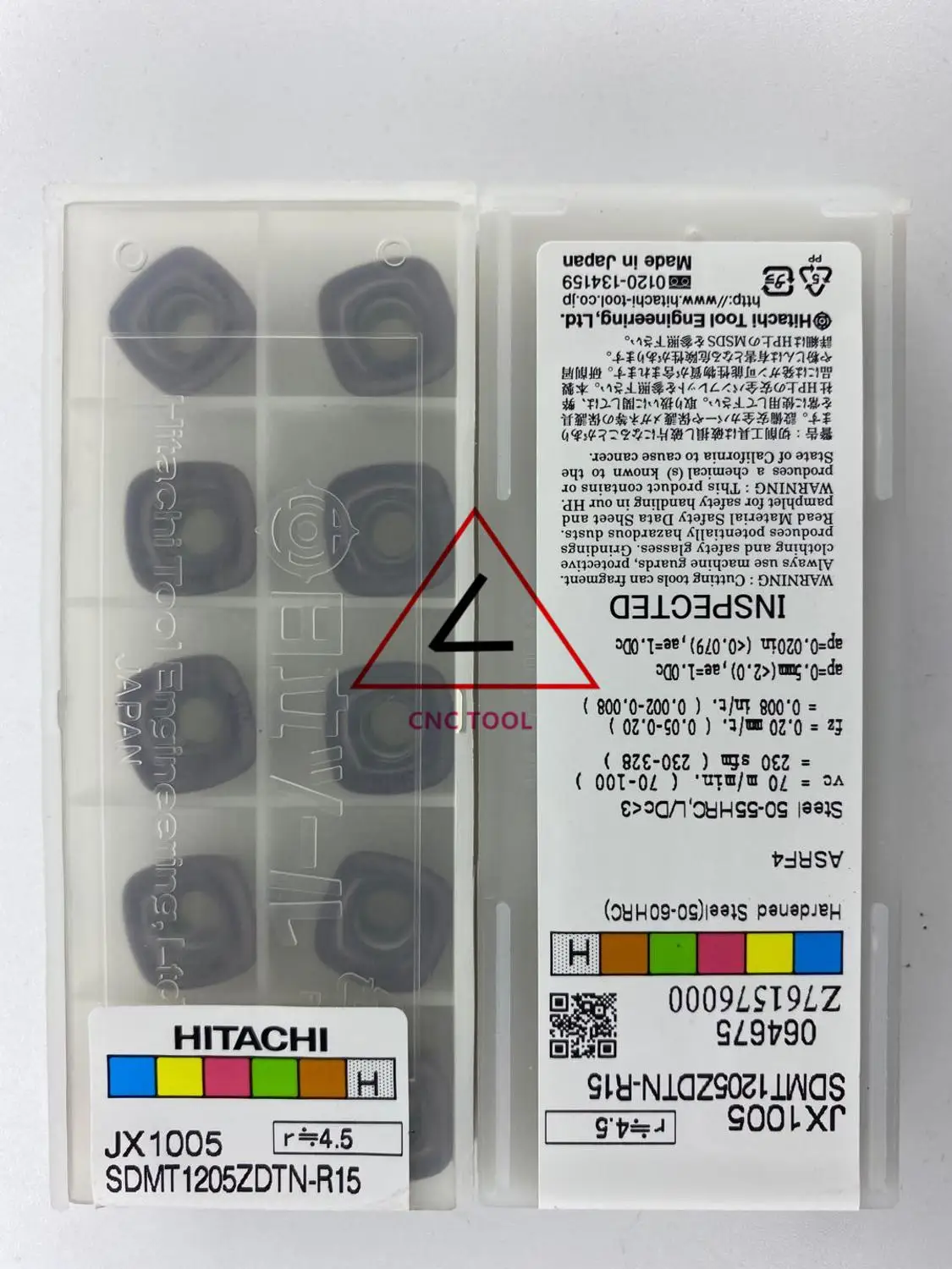 

SDMT 1205 ZDTN-R15 JX1005 10pcs Hitachi high cutting performance CNC indexable inserts