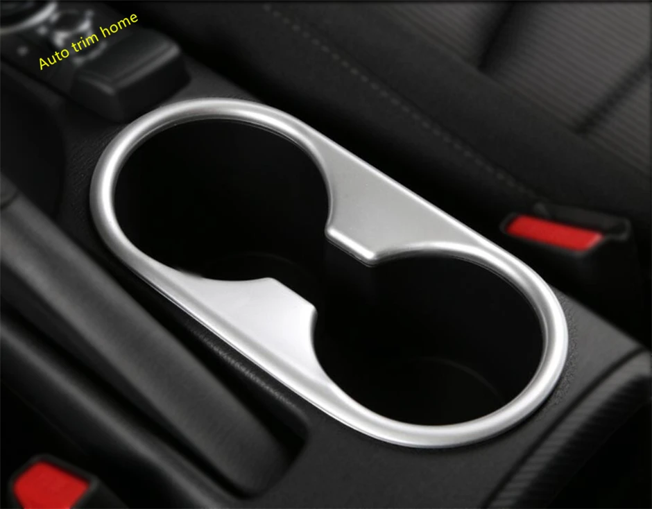 Middle Front Seat Water Cup Bottle Holder Decoration Panel Cover Trim Fit For Mazda 2 Demio 2015 - 2023 Car Accessories