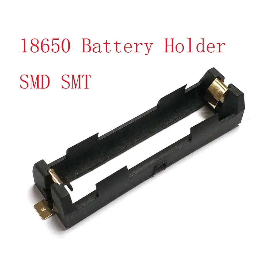 High Quality 1 X 18650 Battery Holder SMD SMT Battery Box With Bronze Pins Radiating Battery Shell Heat Holder