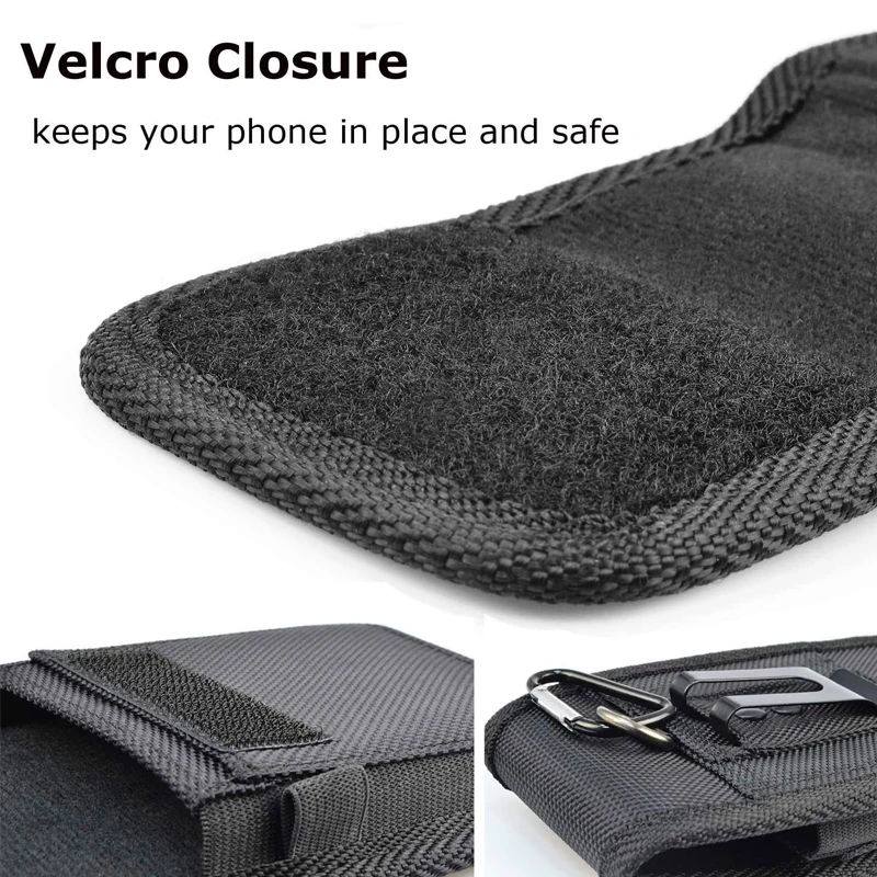 Mobile Phone Holster Belt Case with Hook Loop 3.5-6.3 inch For iPhone Samsung Xiaomi Huawei HTC Phone Pouch Waist Bag Cover Case