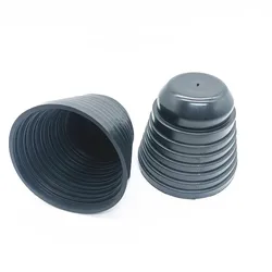 2 Pcs LED Headlight Car Dust Cover Universal Adjustable Rubber Waterproof Dustproof Headlamp Cover Seal Dust Cap 70mm - 100mm