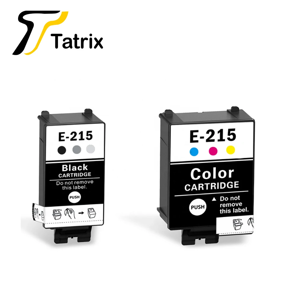 Tatrix – cartouches d'encre pour imprimante Epson 215, E-215, T215, BK, T215, CL, Compatible avec Workforce WF-100 et WF100