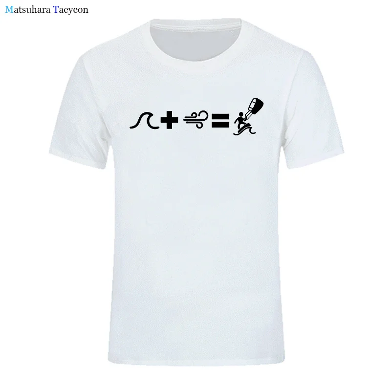 面白いカイトtシャツクリエイティブカイトtシャツトップスマンコットン半袖メンズサーフィンパラシュートギフトtシャツ