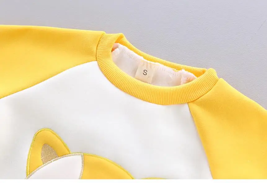 Jungen Mädchen Cartoon Kleidung Anzüge Baby Plus Samt Jacke + Kapuzen Weste + Hosen 3Pcs Sets Kinder Kleinkind winter Sport Kleidung 0-4Y – Detail 7
