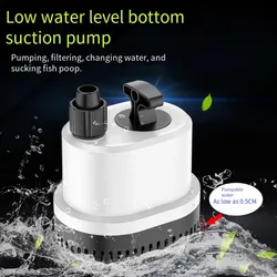 15W/25W/40W/55W/80W/100W Fish tank bottom suction pump,submersible pump,aquarium silent water pump, small suction pump 220V-240V