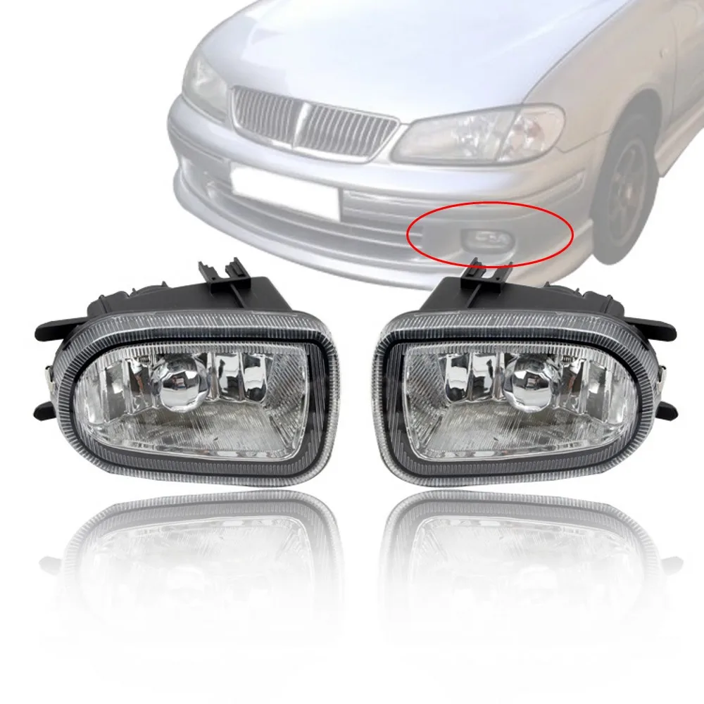 JanDeNing Car Front Bumper Fog/Driving Lights Fog Lamp +Switch+Harness  For Nissan Sunny/Sentra N16 1999-2002