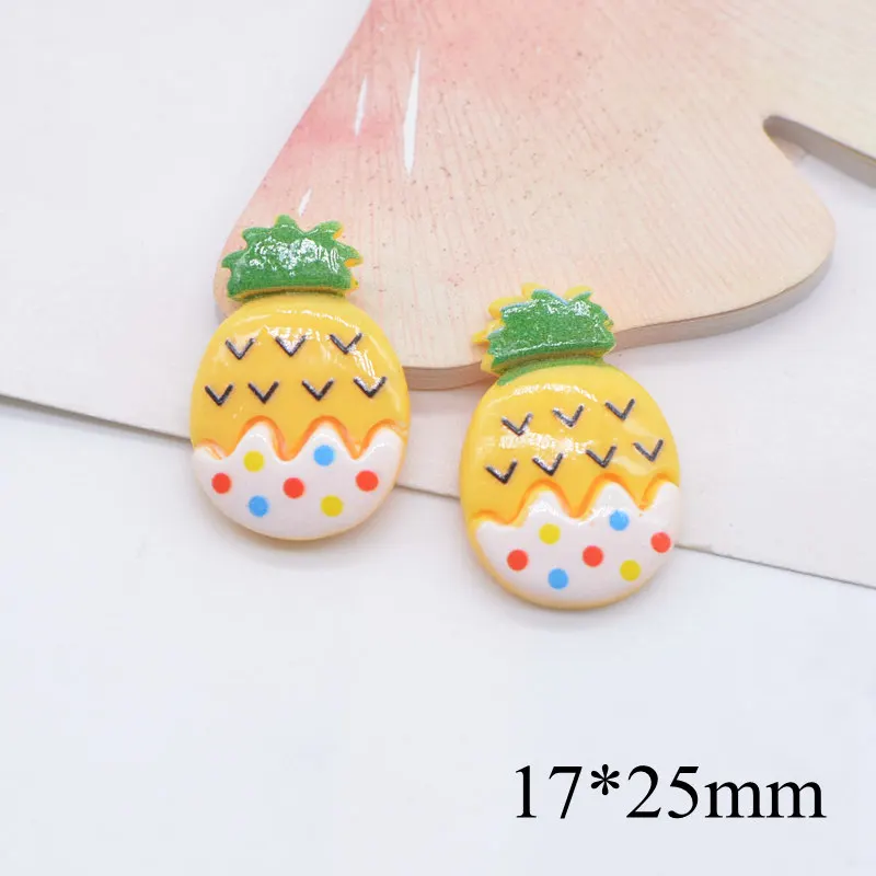 10Pcs Kawaii Fruit Cherry Resin Miniature Food Art Supply Flatback Cabochon for DIY Headwear Hair Band Bow Center Scrapbooking