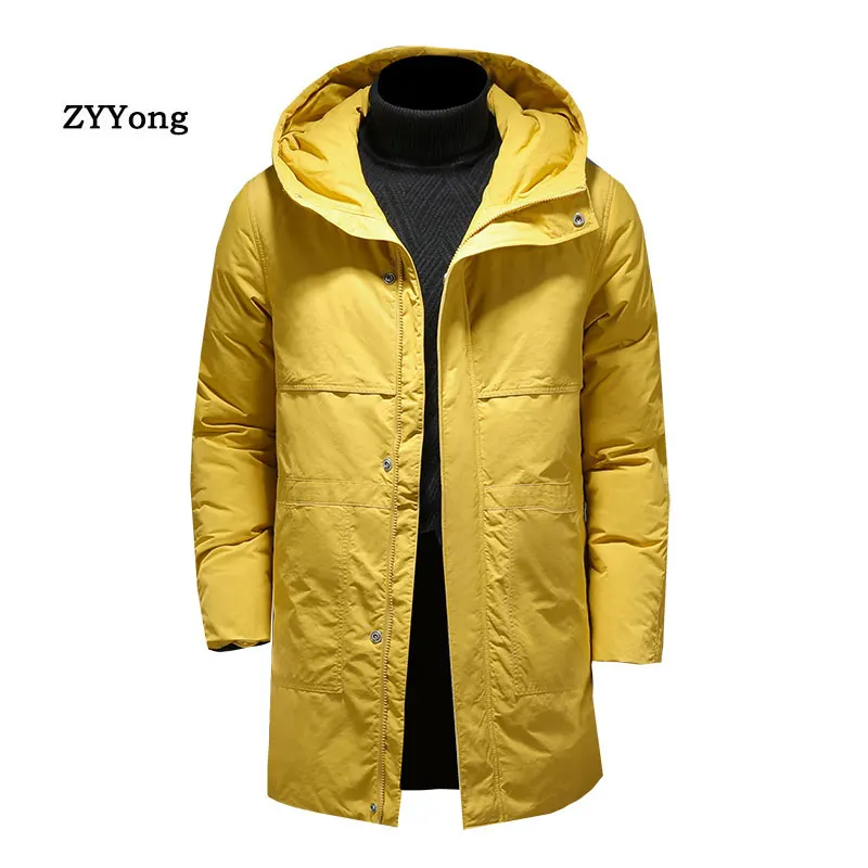 Autumn Winter 2020 Warm Men Jacket Coats Hooded Casual Thicken Parka Windproof Cotton-padded Clothes Men\'s Coat Size M-4XL