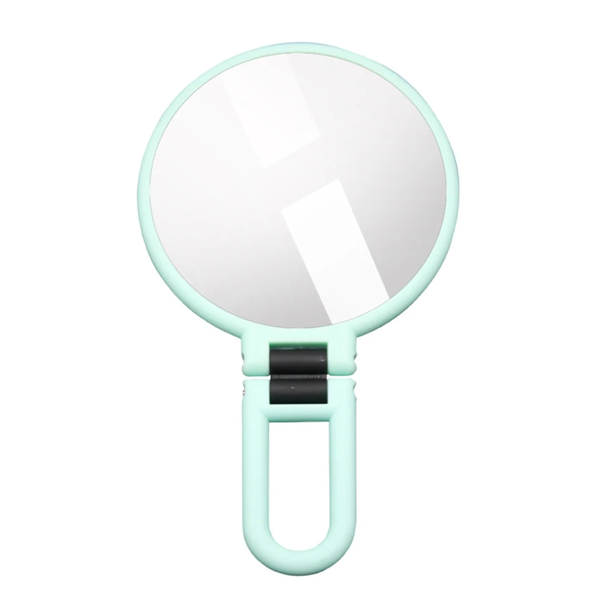 Gương Cầm Tay, Xanh Lá Hồng Gương Cầm Tay Với Tay Cầm, 2 Mặt Gương Trang Điểm Có 2X, 5X Kính Phóng Đại Cho Du Lịch