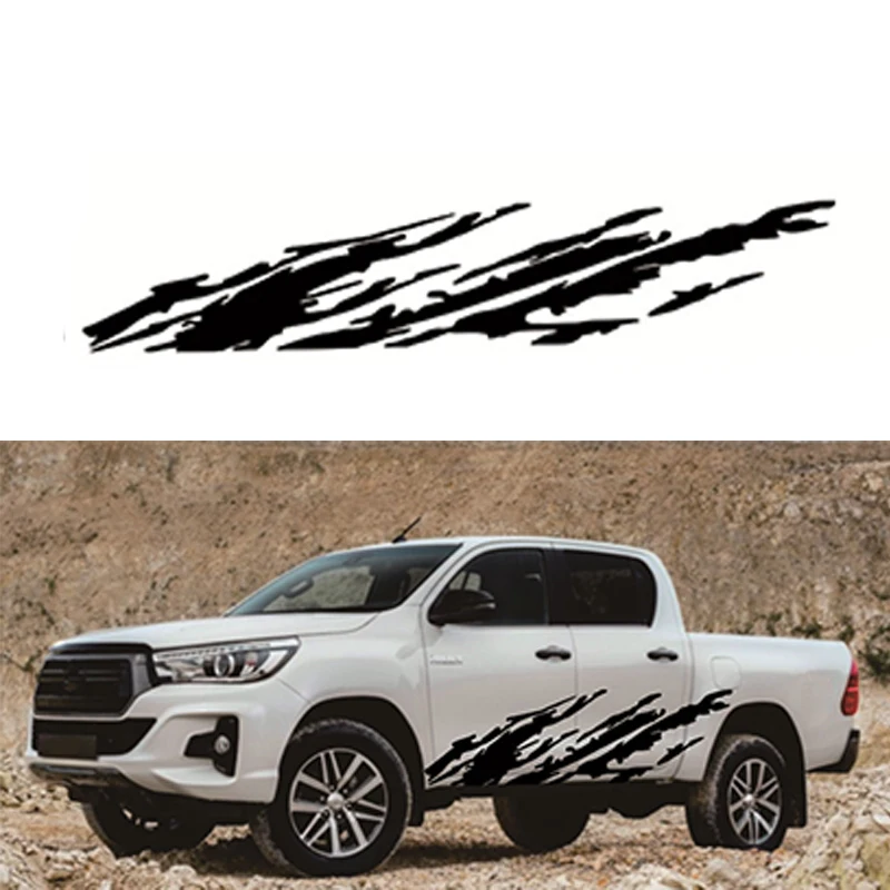 

2pcs Car Side Door Decal Mud splash Graphics Black For Truck off-road 4x4