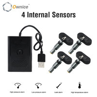 Ownice USB Built-in Car Wireless TPMS Forall Brand Universal  Car Tire Pressure Monitoring Alarm System Transmission TPMS