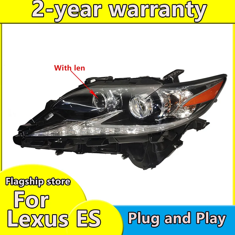 รถจัดแต่งทรงผมโคมไฟสำหรับ Lexus 2012-2014 RX270 RX350 RX450 ไฟหน้าแบบไดนามิกไฟเลี้ยว LED ไฟหน้าอัตโนมัติอุปกรณ์เสริม