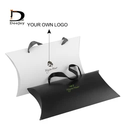 Wholesale small MOQ custom hair pillow boxes for bundle wig packaging extension packaging