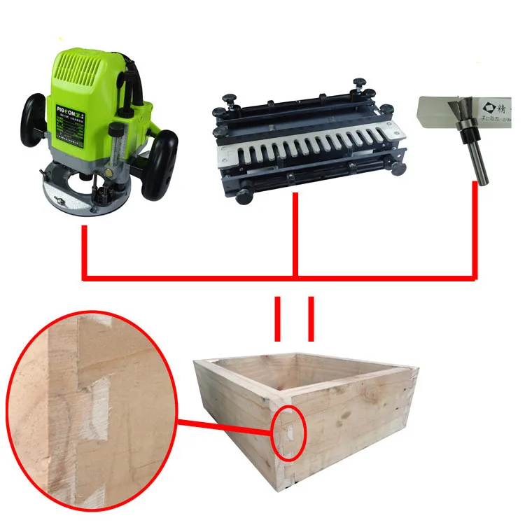 Woodworking dovetail tenon machine dovetail tenon bee beehive woodworking dovetail machine 12 inch 24 inch tenon machine