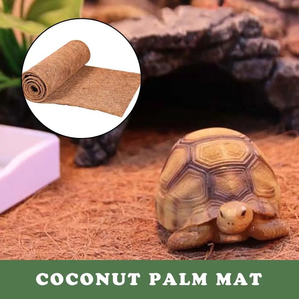 Natural Coconut Fiber Coconut Fiber Mat Flowerpot Decoration Safe Pet Reptile Animal Carpets Such As Tortoises Lizard Coco Liner