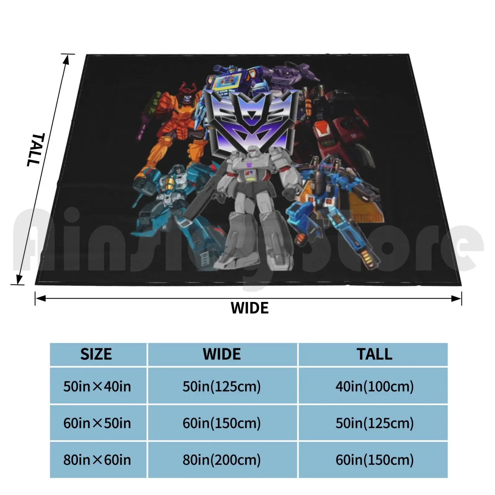 Decepticon Blanket Fashion Custom Decepticon Decepticons Autobot Soundwave Autobots 80s