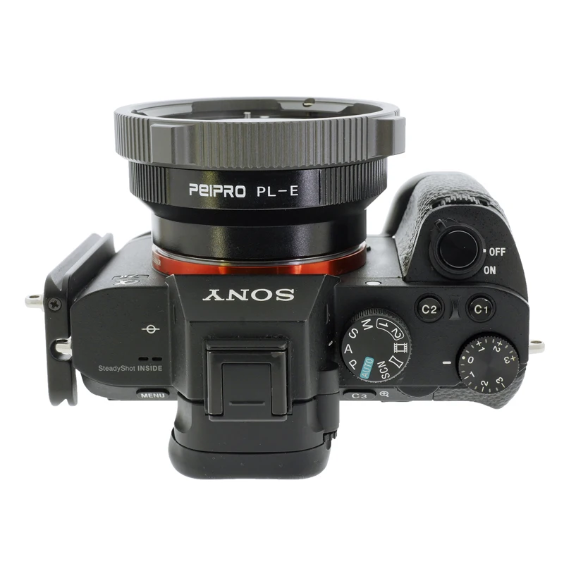 Anello adattatore PEIPRO PL-E MF per obiettivo PL per fotocamera SONY E Mount per A7R3 A7R4 A7R IV