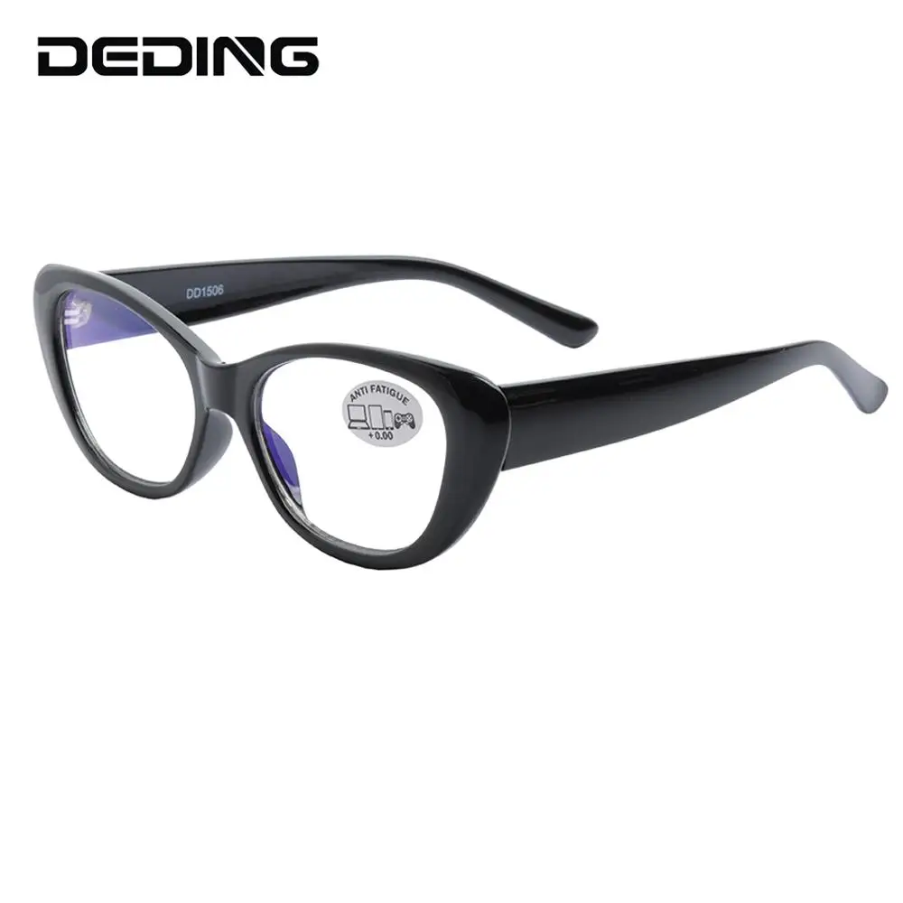 

Cat Eye Anti Blue Light Glasses Fashion Cat Eye Computer Reading Glasses Women Flat Mirror Eyeglasses DD1506