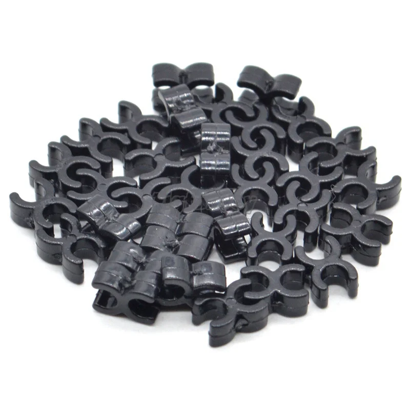 10PCs/lot MOC Brick Clips Double U Building Blocks Construction Blocks Toys for Children