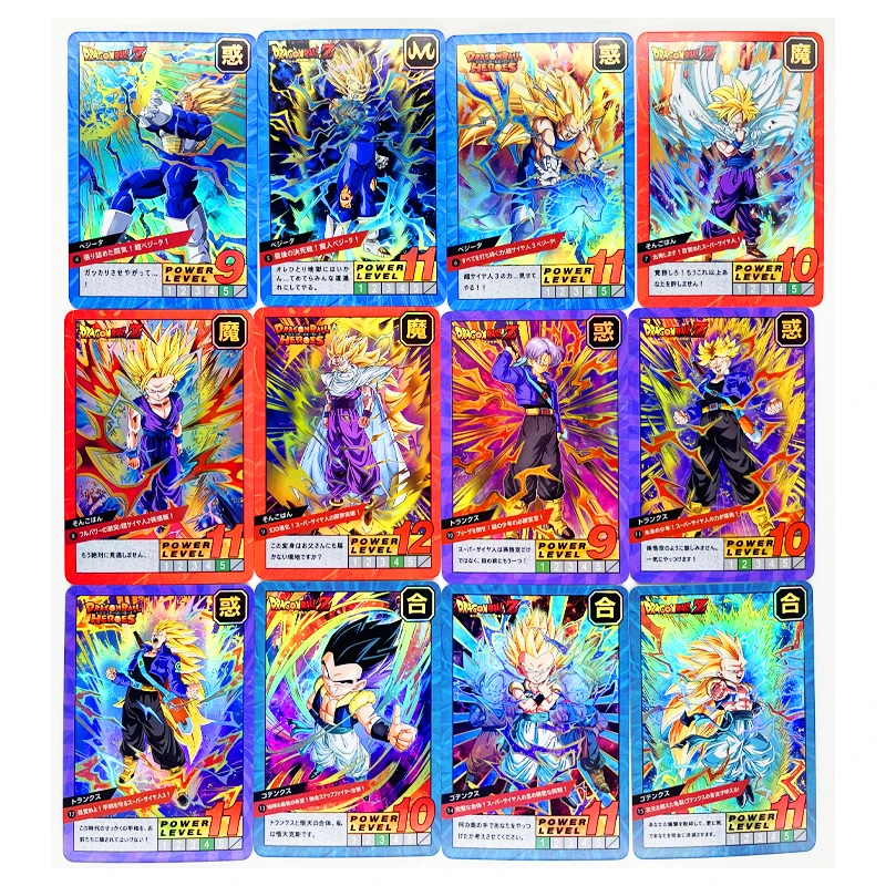 54pcs/set Dragon Ball Z GT Burst No.1 Super Saiyan Heroes Battle Card Ultra Instinct Goku Vegeta Game Collection Cards