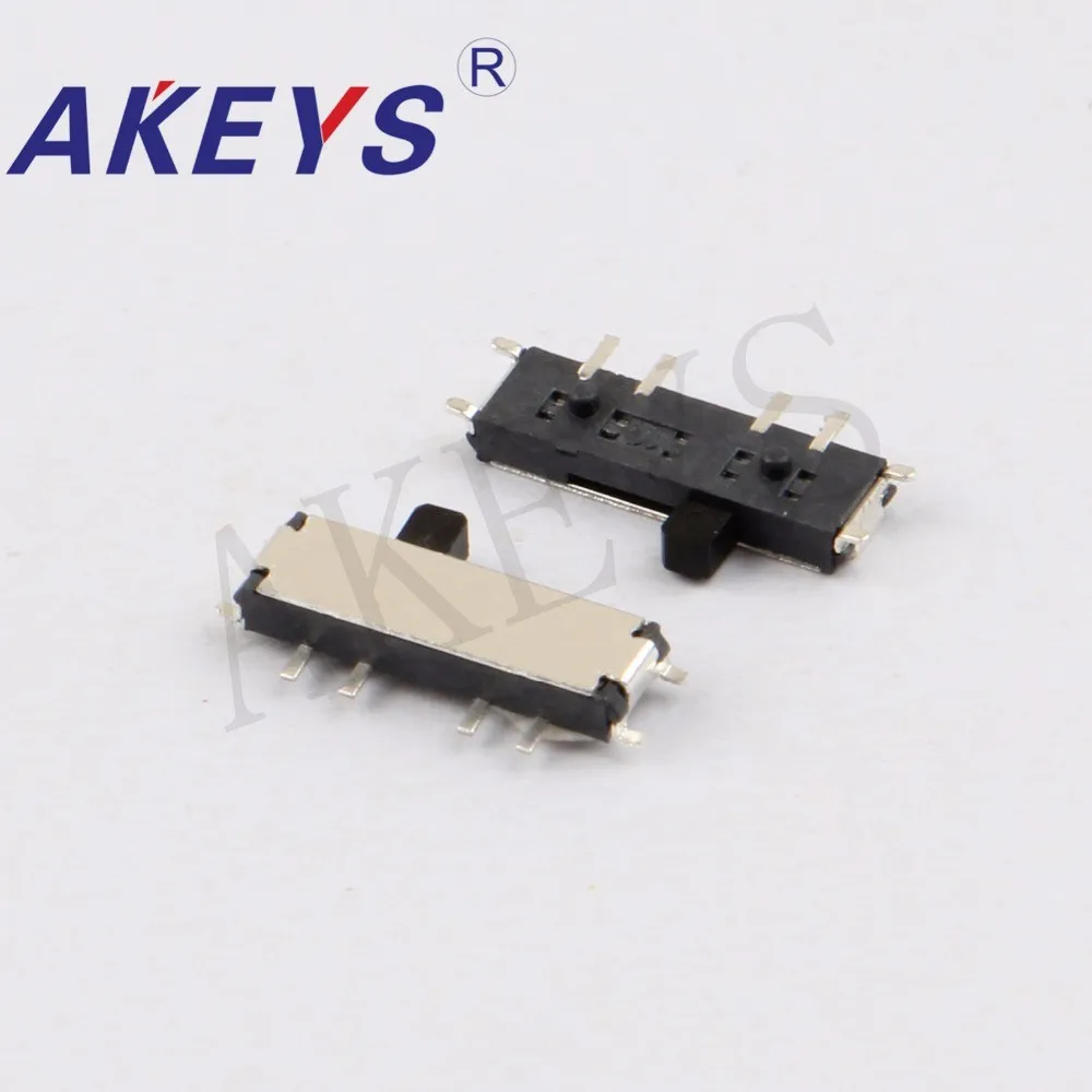 10pcs MSK-13C01 MINI slide switch 1P3T SMT SMD 3Positions 8Pin mini toggle switches micro slide switches with fixed pin MSK-02