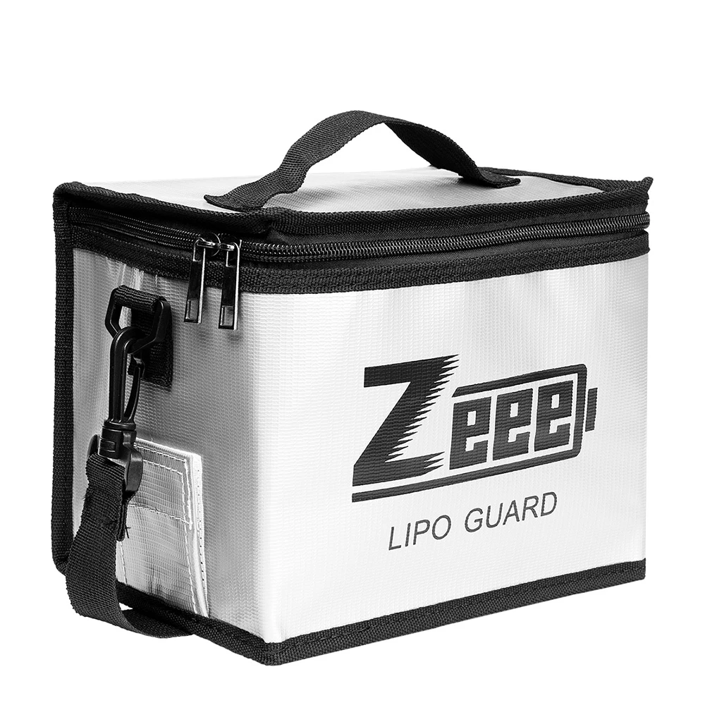 Zeee Lipo Batterie-Safe-Tasche, 215 x 145 x 165 mm, feuerfeste, explosionsgeschützte Tasche, RC-Lipo-Batterie, Fire Safe Guard, tragbare Aufbewahrungshandtasche