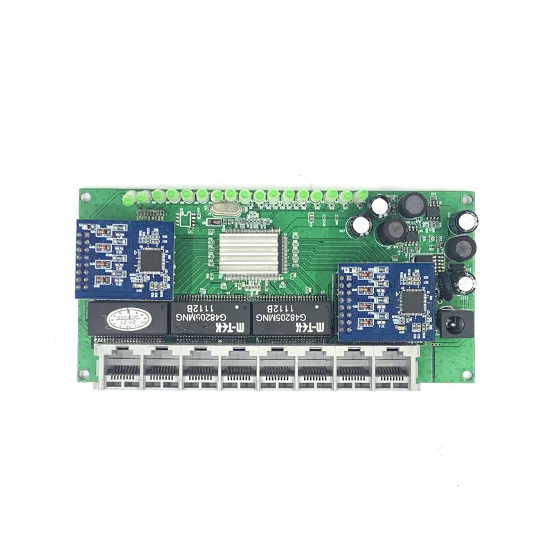 5/8 Poort Mini Poe Gigabit Switch Module 48V2A 96W-144W 3 Port 10/100/1000M Schakelaar Module Pcba Moederbord RJ45 Poe Switch