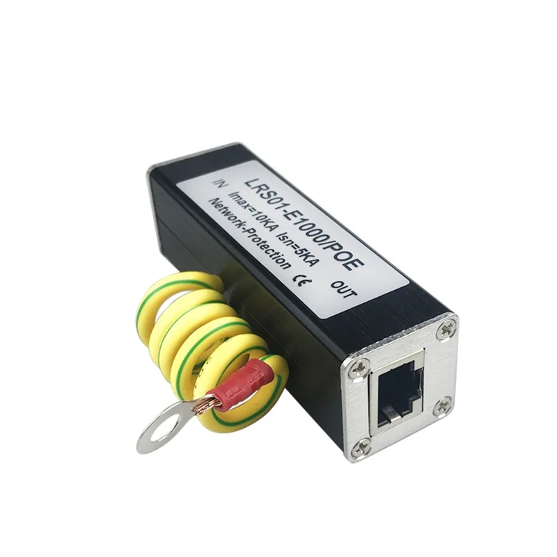 

Gigabit POE surge protector 100/1000M Network surge arrester two RJ45 female connectors