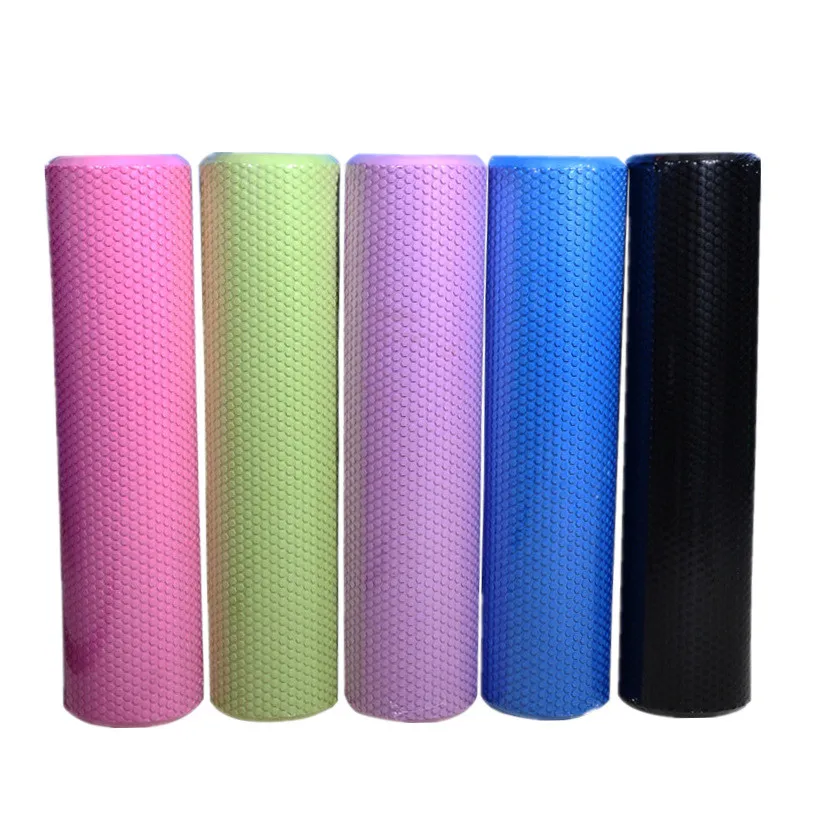 45/60CM Yoga Foam Roller High density EVA Muscle Leg Shoulder Roller Massage Tool Fitness Yoga column balance Stick Equipment