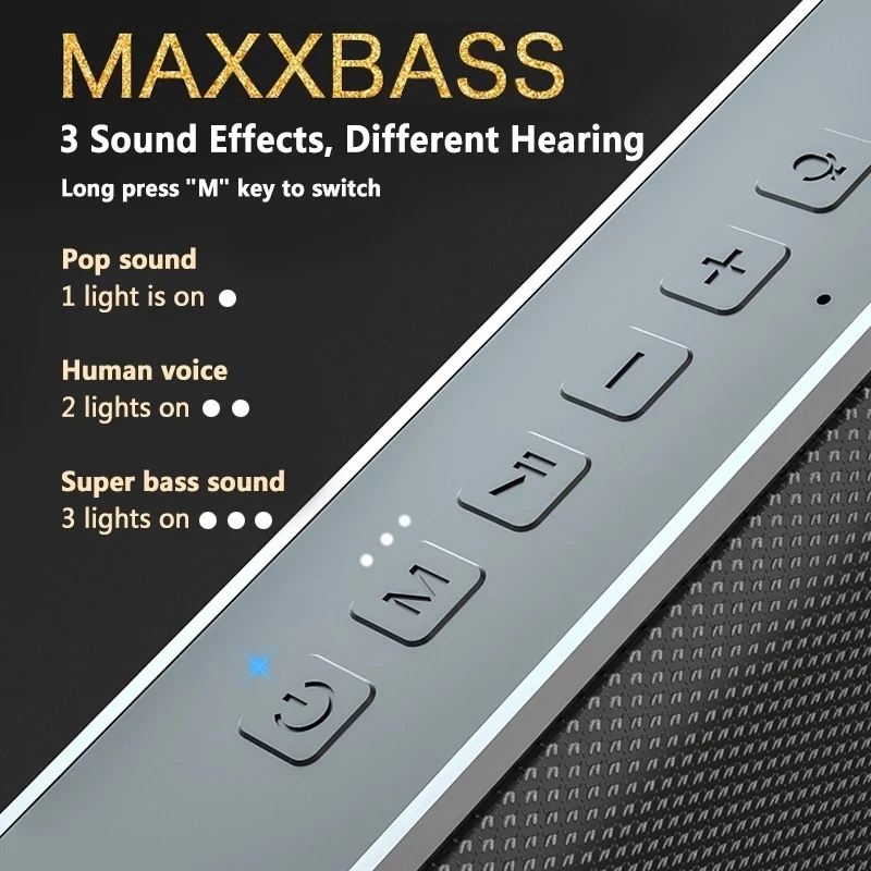 100%XDOBO X8 Bluetooth Speaker Big Power 60W Wireless Column Waterproof DSP Subwoofer Music Center with Voice Assistant 6600mAh